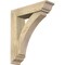Ekena Millwork Thorton Traditional Rough Sawn Bracket w/ Offset Brace, Douglas Fir, 6"W x 22"D x 26"H BKT0604X22X26THR01RDF - alternate 1